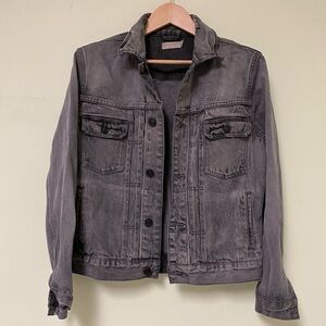 All Saints Charcoal Denim Jacket